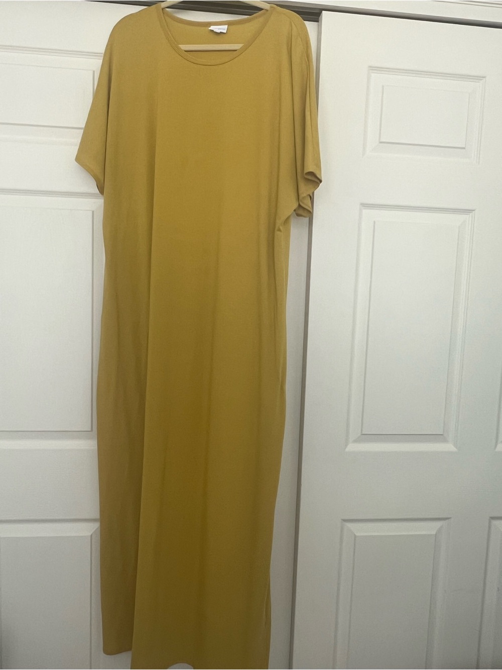 LuLaRoe Mustard Yellow Maria Dress